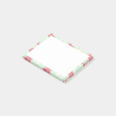 Preppy Chic Elegant Pink Flamingo Pattern Post-it® Notes (Schuin)
