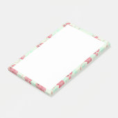 Preppy Chic Elegant Pink Flamingo Pattern Post-it® Notes (Schuin)