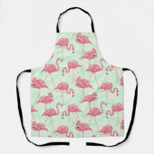Preppy Chic Elegant Pink Flamingo Pattern Schort (Voorkant)