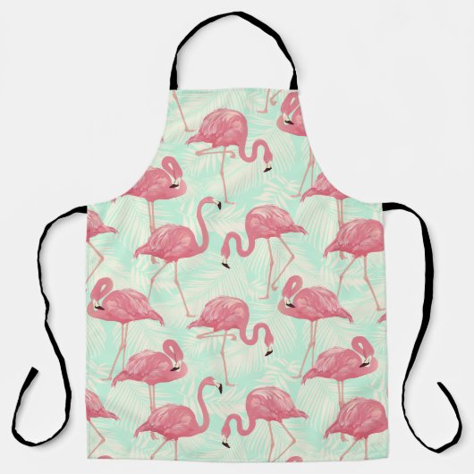 Preppy Chic Elegant Pink Flamingo Pattern Schort (Voorkant)
