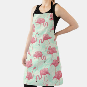 Preppy Chic Elegant Pink Flamingo Pattern Schort
