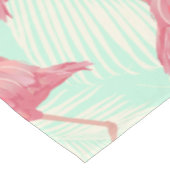 Preppy Chic Elegant Pink Flamingo Pattern Tafelkleed (Gekanteld)