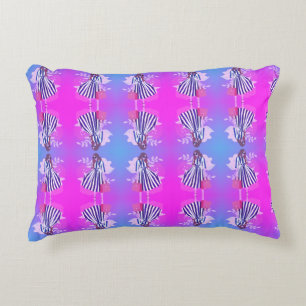Preppy chic girly paarse mode ontwerper accent kussen