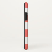 Preppy chic Levende koraal Gestreept gepersonalise Case-Mate iPhone Case (Achterkant / rechts)