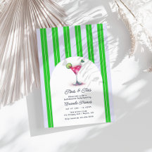 Preppy Chic Martini Gen Z Golf Bachelorette Feest