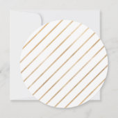 Preppy Chic Nautische Marine Engagement Party Kaart (Achterkant)