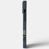 Preppy Chic Stijlvolle Denim Case-Mate iPhone Case (Achterkant / Links)