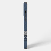 Preppy Chic Stijlvolle Denim iPhone Hoesje (Linkerkant)