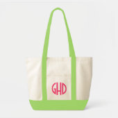 Preppy Chic Triple Monogram Canvas tas (Voorkant)