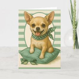 Preppy Chihuahua Kaart