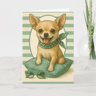 Preppy Chihuahua Kaart