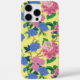 Preppy Chinoiserie Floral iPhone 16 Pro Max Hoesje