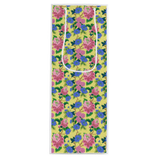 Preppy Chinoiserie Floral Gift Bag Wijn Cadeautas