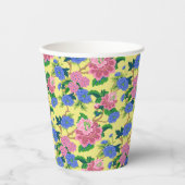 Preppy Chinoiserie Floral Papieren Bekers (Voorkant)