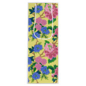 Preppy Chinoiserie Floral Wijn Cadeautas (Voorkant)