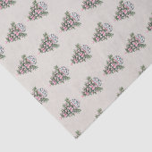 Preppy Chinoiserie kerstboom gepersonaliseerd Tissuepapier (Detail)