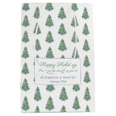 Preppy Chinoiserie - kerstboom Prettige feestdagen Medium Cadeauzakje (Voorkant)