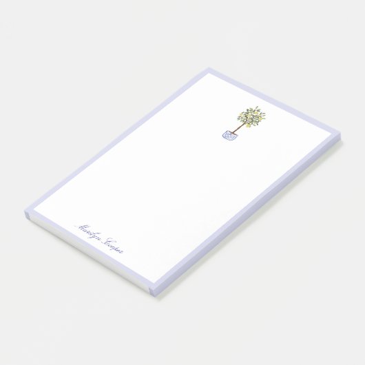 Preppy Chinoiserie Topiary Post-It Notes (Schuin)