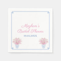 Preppy chique blauw en roze Vrijgezellenfeest