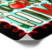 Preppy Christian Oh Come Let Us Adore Him Christma Poster (Hoek)