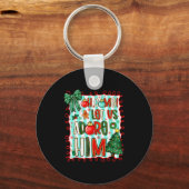 Preppy Christian Oh Come Let Us Adore Him Christma Sleutelhanger (Voorkant)