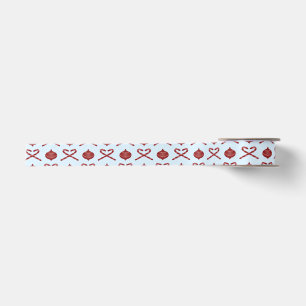 Preppy Christmas Candy Cane Bows Satijnen Lint