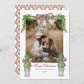 Preppy Christmas Card  Kaart (Voorkant / Achterkant)