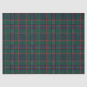 Preppy Christmas Dark Green Plaid II Tissuepapier (Voorkant)