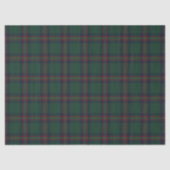 Preppy Christmas Dark Green Plaid  Tissuepapier (Voorkant)