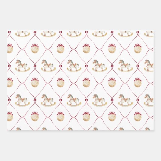 Preppy Christmas Inpakpapier Vel (Voorkant 3)