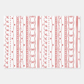 Preppy Christmas Inpakpapier Vel (Voorkant)