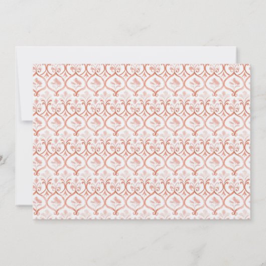 Preppy Christmas Leopard Crest Monogram  Kaart (Achterkant)