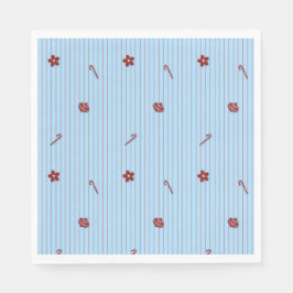 Preppy Christmas Pinstripe Servet