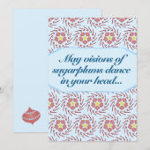 Preppy Christmas Pinwheel Feestdagenkaart (Voorkant / Achterkant)