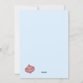 Preppy Christmas Pinwheel Feestdagenkaart (Achterkant)