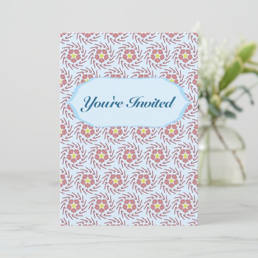 Preppy Christmas Pinwheel Kaart (Staand voorkant)