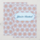 Preppy Christmas Pinwheel Kaart (Voorkant / Achterkant)