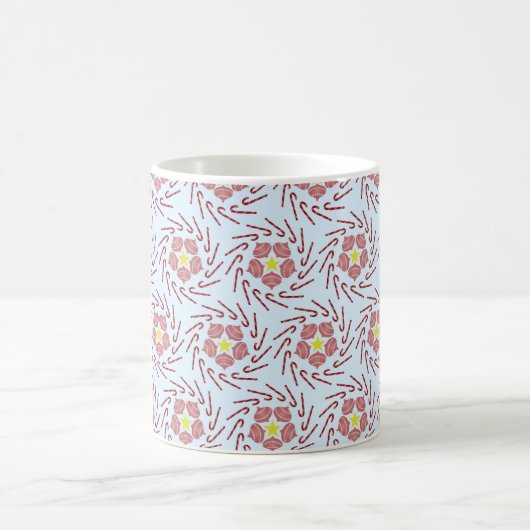 Preppy Christmas Pinwheel Koffiemok (Center)