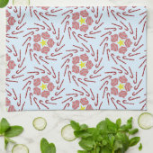 Preppy Christmas Pinwheel Theedoek (Gevouwen)