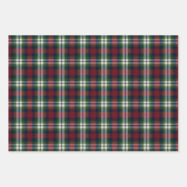 Preppy Christmas Plaid Wrapping Paper