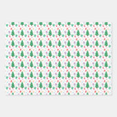 Preppy Christmas Tree Gift Snoep Inpakpapier Vel (Voorkant)