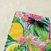 Preppy citroen cocktail | vrijgezellenweekend strandlaken (In situ)