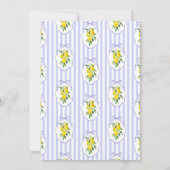 Preppy Citrus Ciao Miss Bruidsfeest Uitnodiging (Achterkant)