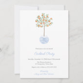 Preppy Citrus Ginger Jar Feestdagen Cocktail Party Kaart (Voorkant)