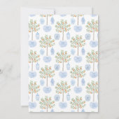 Preppy Citrus Ginger Jar Feestdagen Cocktail Party Kaart (Achterkant)