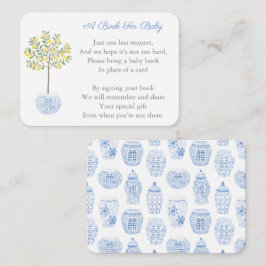 Preppy Citrus Lemon Tree brengt een Baby shower ui Informatiekaartje