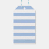 Preppy Citrus Sinaasappel Sky Blue Topiary Tree Ho Cadeaulabel (Achterkant)