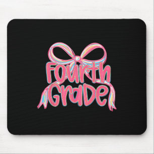Preppy Ck naar school 4e klas roze Coquette strik Muismat