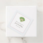 Preppy Classic Baseball First Birthday Rookie One Bedankjes Labels (In situ)