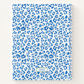 Preppy Classic Blauw Dier Print & Groen Monogram Notitieboek (Achterkant)